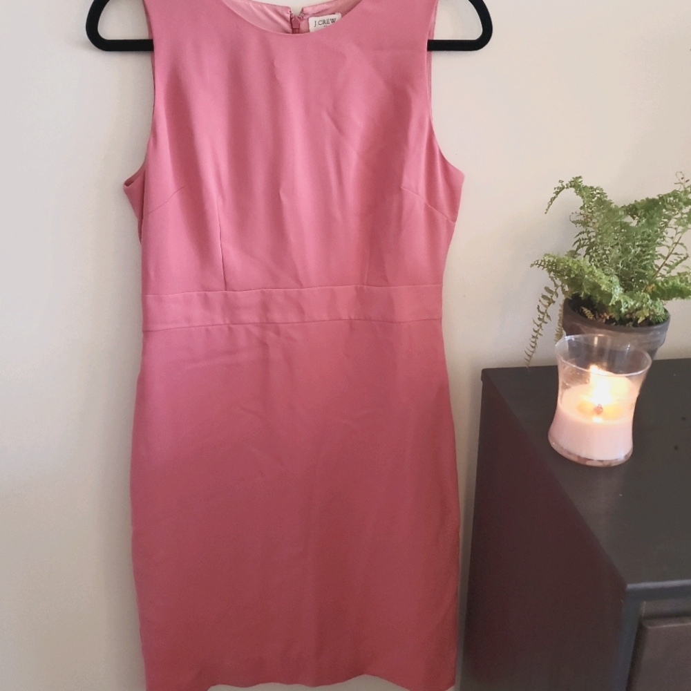 Jcrew Pink Sheath Dress